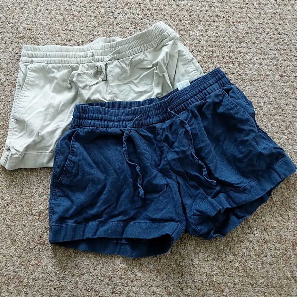Set of 2 drawstring shorts